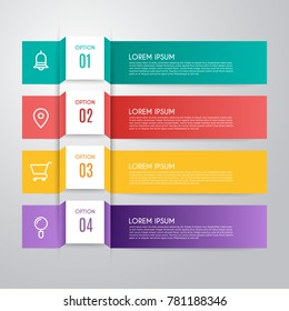 Infographic design vector and marketing icons can be used for workflow layout, diagram, annual report, web design. Business concept with 4 options, steps or processes