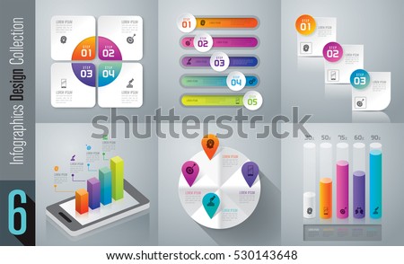 Infographic design vector and marketing icons can be used for workflow layout, diagram, annual report, web design. Business concept with 3, 4 and 5 options, steps or processes.