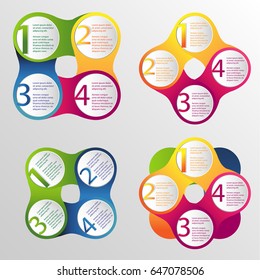 infographic design vector with steps for success.