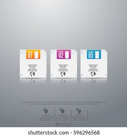 Infographic design vector and template marketing icons and  Business concept with number  options, steps or processes.