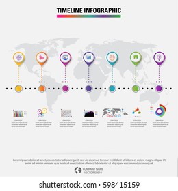 Infographic design vector and template marketing icons and  Business concept with number  options, steps or processes.