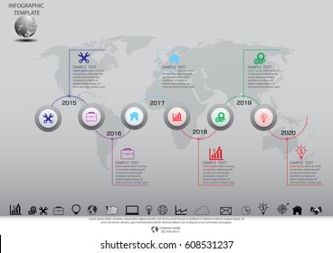 Infographic design vector and template marketing icons and  Business concept with number  options, steps or processes.
