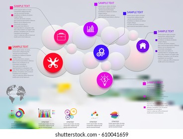 Infographic design vector and template marketing icons and  Business concept with number  options, steps or processes.