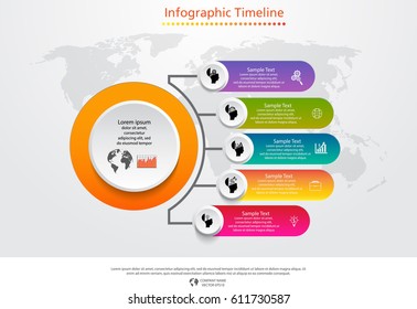 Infographic design vector and template marketing icons and  Business concept 