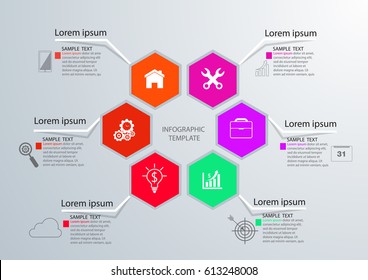 Infographic design vector and template marketing icons and  Business concept
