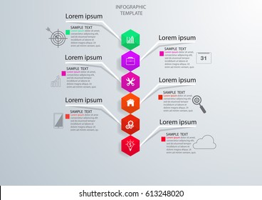 Infographic design vector and template marketing icons and  Business concept