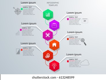Infographic design vector and template marketing icons and  Business concept