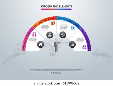 Infographic design vector and template marketing icons and  Business concept