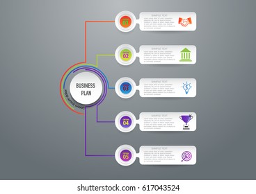 Infographic design vector and template marketing icons and  Business concept with number  options, steps or processes.