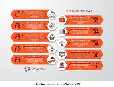 Infographic design vector and template marketing icons and  Business concept with number  options