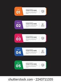 Infographic design vector templates can be used for presentation, diagram, annual report, web design. Business concept steps or process timeline infographic