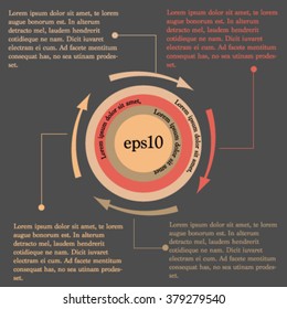 Infographic design with very  background. eps10 vector file.Vintage infographic