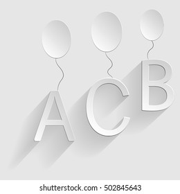 Infographic design with white ballon
