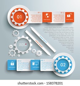 Infographic design white circles on the grey background. Eps 10 vector file.