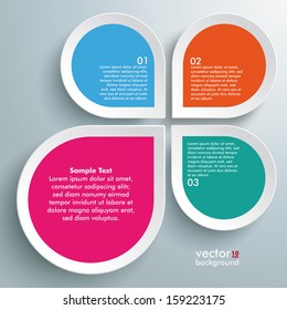 Infographic design white circles on the grey background. Eps 10 vector file.