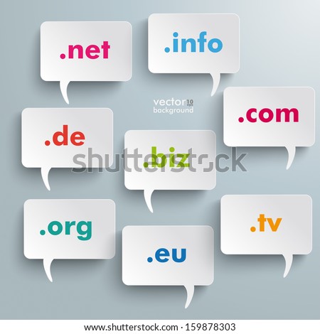 Infographic design with white communication bubbles on the grey background. Eps 10 vector file.