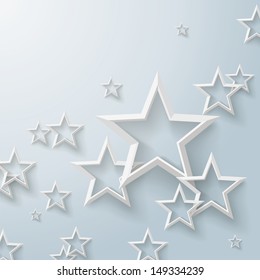 Infographic design with white stars on the grey background. Eps 10 vector file.