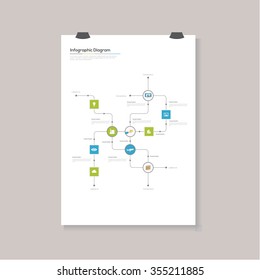 Infographic Diagram Chart. Vector illustration