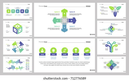 Infographic diagram design set