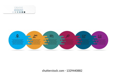 Infographic Diagram design with step process flowchart for Business and presentation timeline template