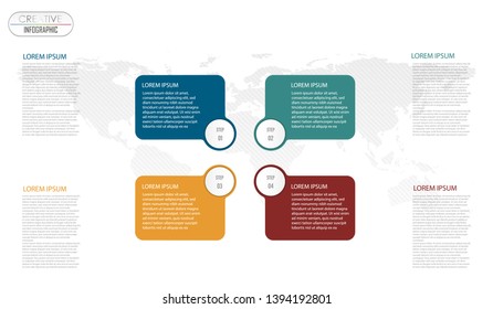 Infographic Diagram design with step process flowchart for Business and presentation timeline template
