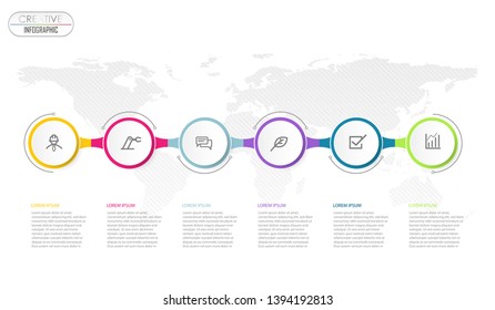 Infographic Diagram design with step process flowchart for Business and presentation timeline template
