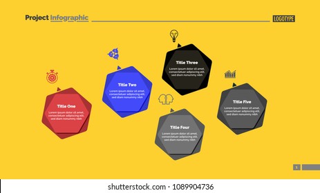 Infographic diagram with five options. Step diagram, option chart, layout. Creative concept for infographics, presentation, project, report. Can be used for topics like business, management, workflow