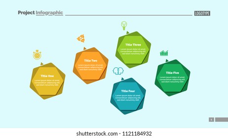 Infographic diagram with five options. Step diagram, option chart, layout. Creative concept for infographics, presentation, project, report. Can be used for topics like business, management, workflow