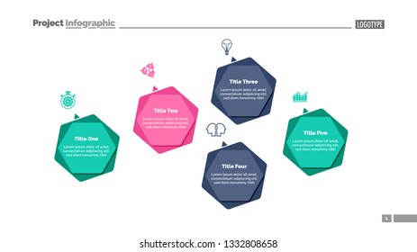 Infographic diagram with five options. Step diagram, option chart, layout. Creative concept for infographics, presentation, project, report. Can be used for topics like business, management, workflow