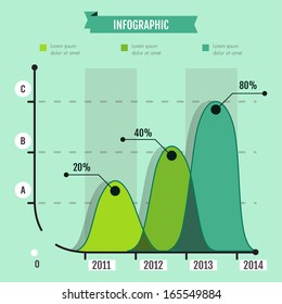 Infographic diagram graph chart