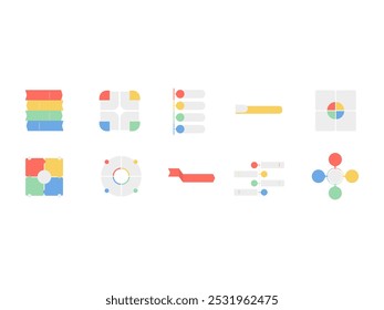 Infographic Diagram Layout Element Set 