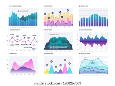 Business Demographics Statistics Infographic Elements Colourful Stock ...