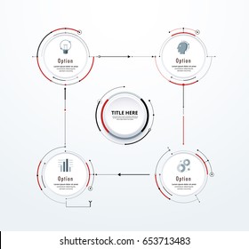 Infographic diagram template design simple design. include icon design. vector illustration.