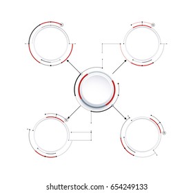 Infographic diagram template design simple design. include icon design. vector illustration.
