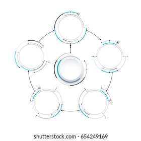 Infographic diagram template design simple design. include icon design. vector illustration.
