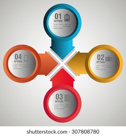 Infographic digital design, vector illustration eps 10.