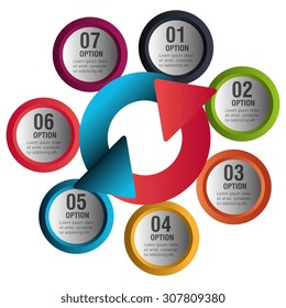 Infographic digital design, vector illustration eps 10.