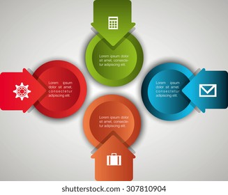 Infographic digital design, vector illustration eps 10.