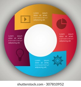 Infographic digital design, vector illustration eps 10.