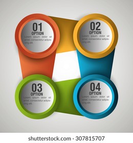 Infographic digital design, vector illustration eps 10.