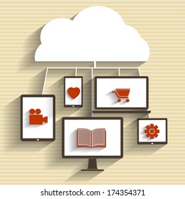Infographic Displays Concept - Vector Scheme