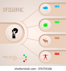 Infographic ecology template design