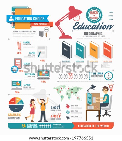 Infographic education template design . concept vector illustration