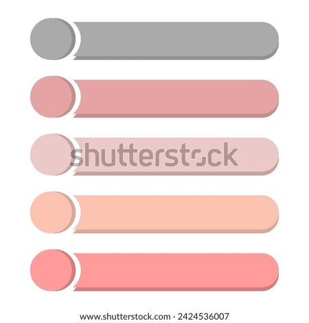 Infographic element abstract design the number top five list template. List diagram layout, colorful infographic element template vector. Vector flat design for poster, card, wallpaper, poster, banner