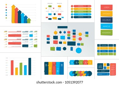 Infographic element. Big set. Vector.