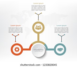Infographic element data for business.  abstract banner element. 
3-steps concept. can be used web design or presentation. 
vector illustration background