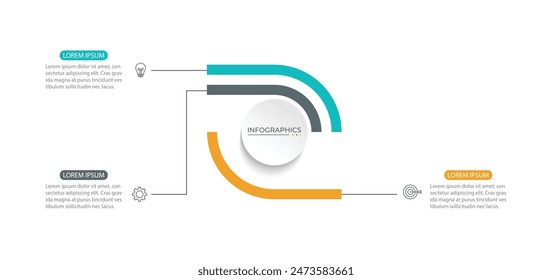infographic element design 3 step.