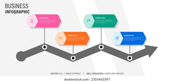 diseño de elementos infográficos 4 step, planificación de infografías
