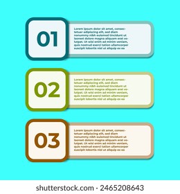 Infographic element design assets with modern style