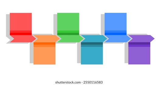 Infographic element design template for business concept with six steps options, Banner with label vector and coppy space for text, Workflow layout and diagram